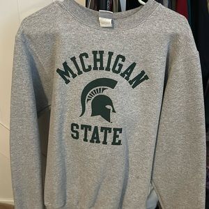 Michigan Stats University crew neck